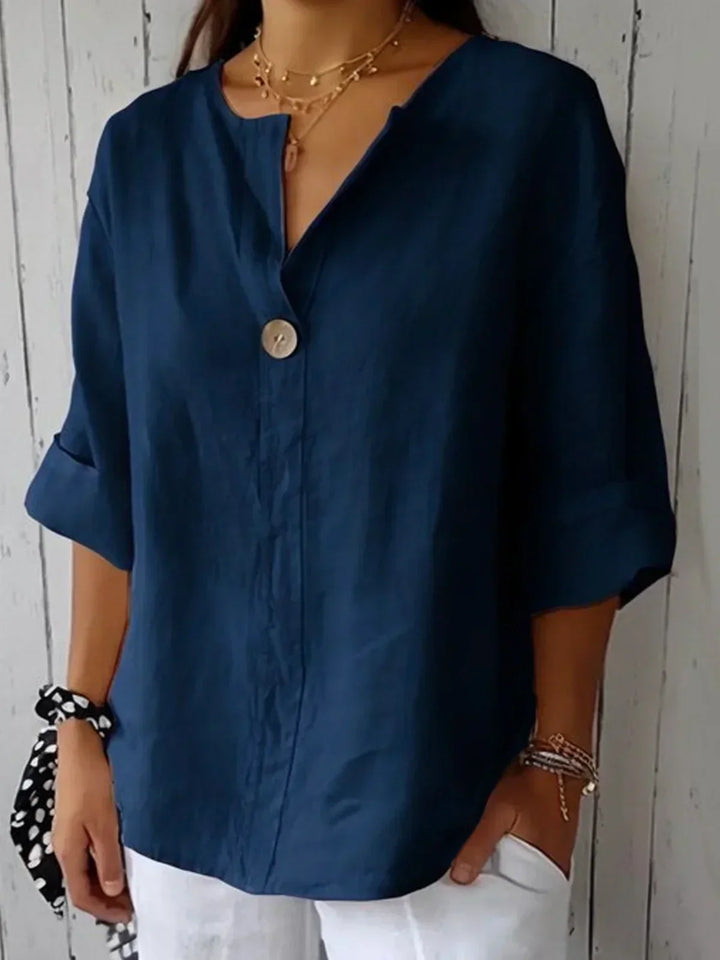 Mary-Jane | Relaxed V-Neck Top