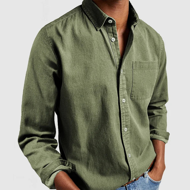 Manny | Long-sleeved shirt for men, handmade