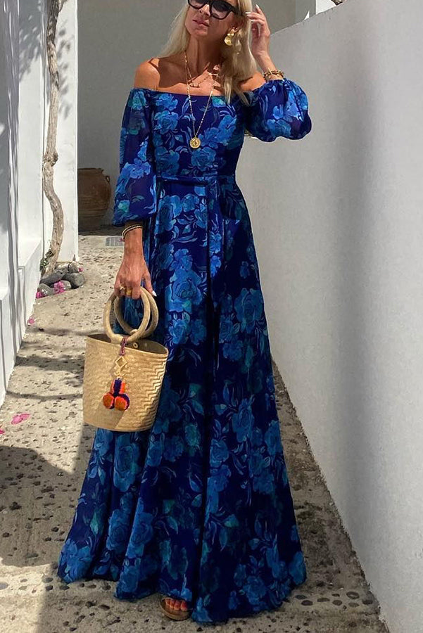 Odette | Floral Off-Shoulder Maxi Dress