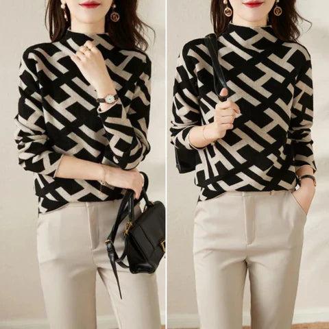 Liz | Elegant Geometric Sweater
