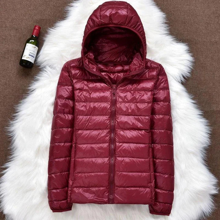Helene | Jacket in white duck feathers