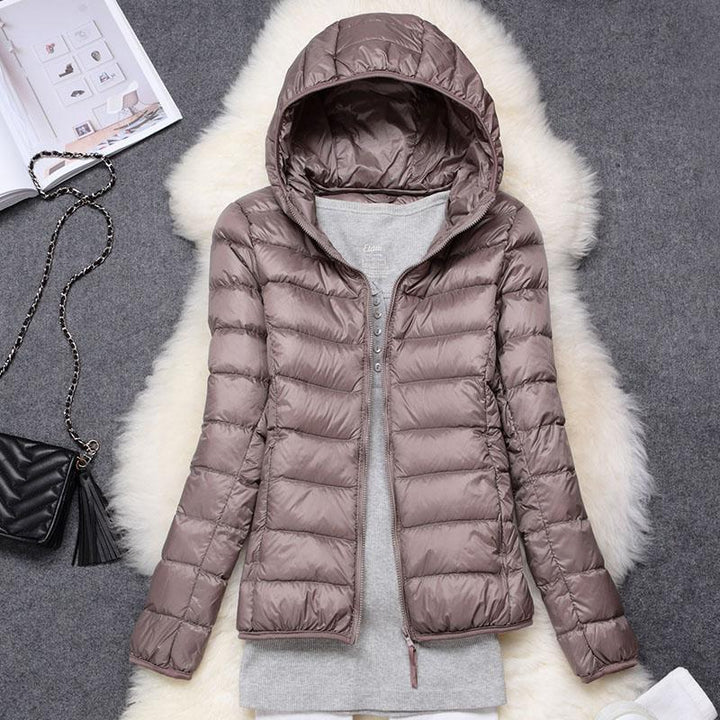 Helene | Jacket in white duck feathers