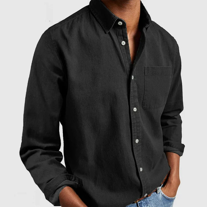 Manny | Long-sleeved shirt for men, handmade
