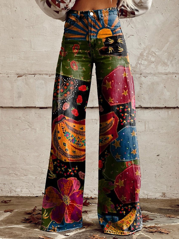 Erica | Bohemian Wide-Leg Trousers
