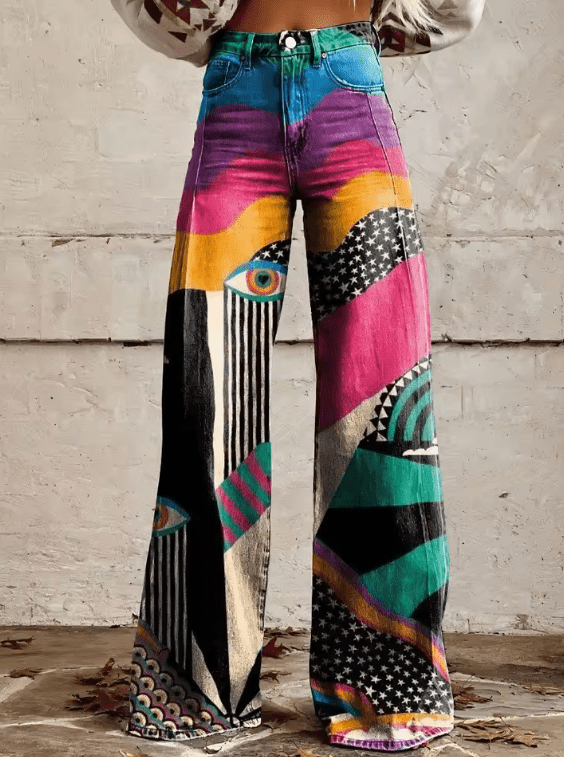 Erica | Bohemian Wide-Leg Trousers