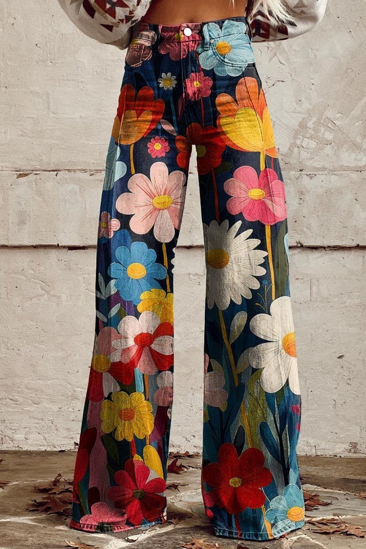 Erica | Bohemian Wide-Leg Trousers