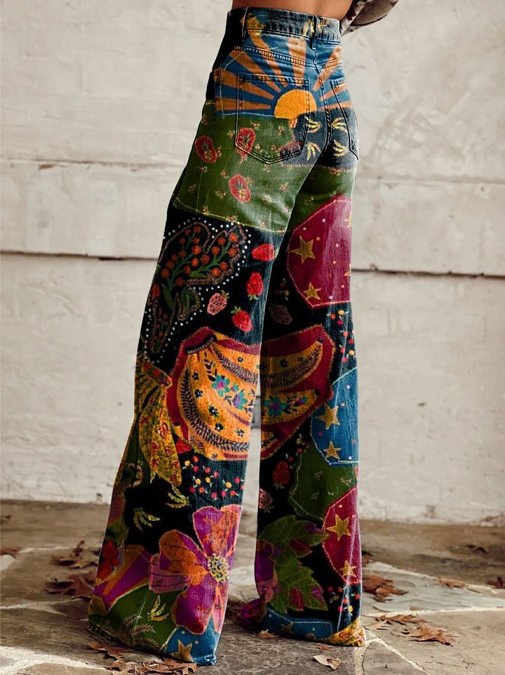 Erica | Bohemian Wide-Leg Trousers