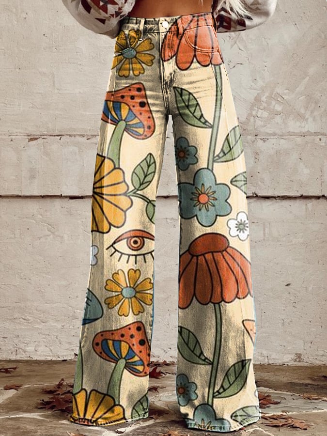 Erica | Bohemian Wide-Leg Trousers