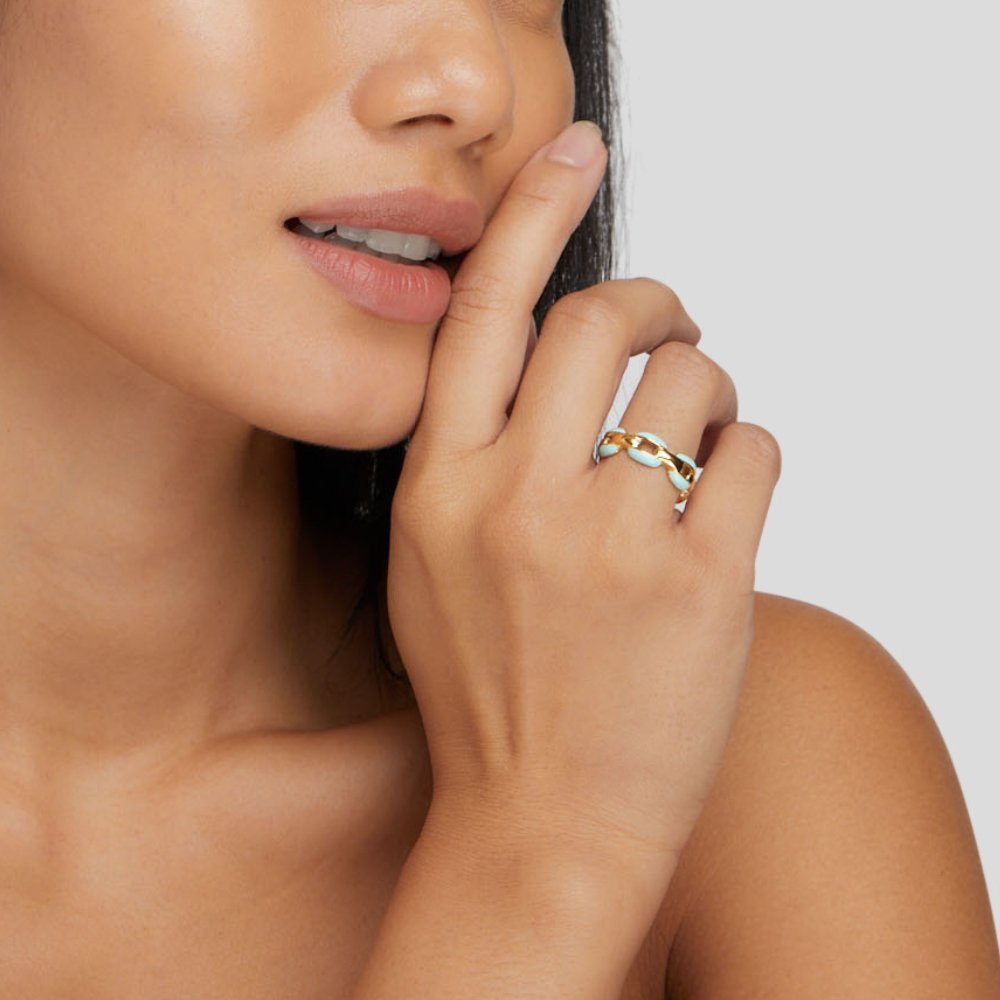 Reya – Blue Chain Ring