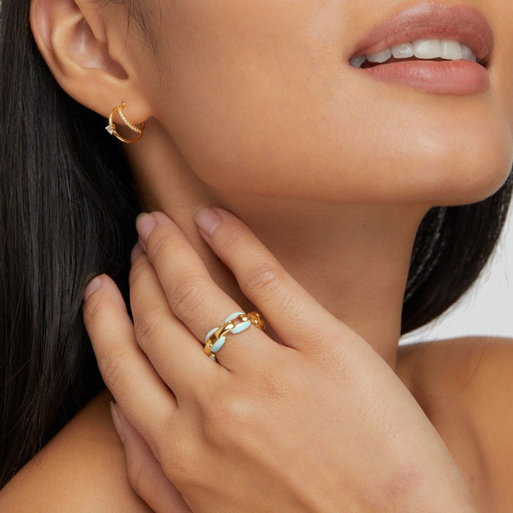 Reya – Blue Chain Ring