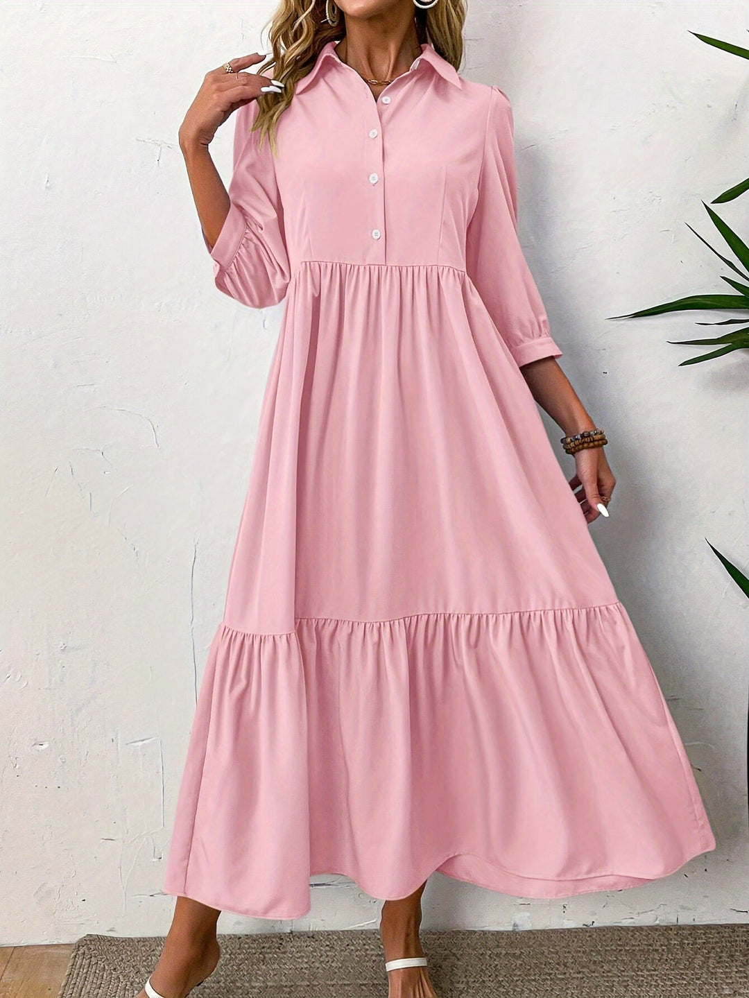 Carly | Button Dress