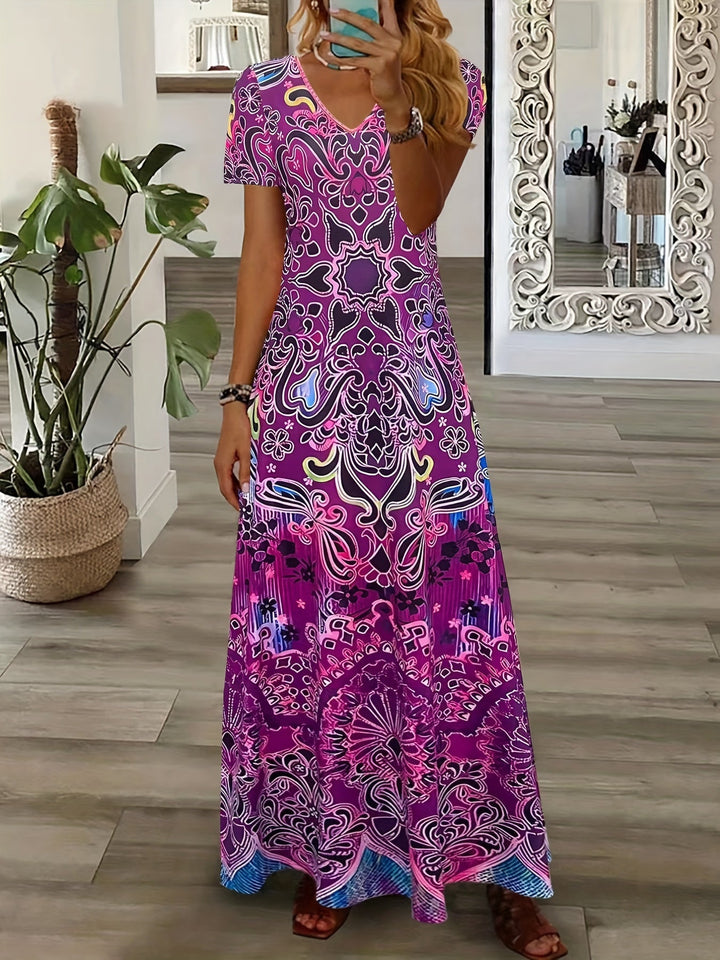 Jazzy | Vintage V-Neck Dress