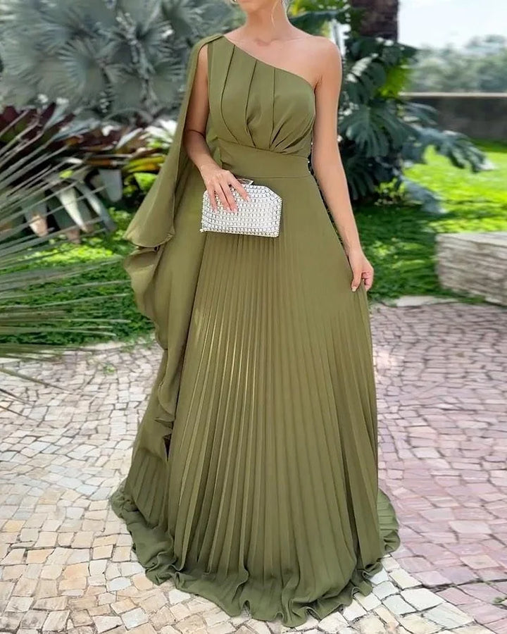 Meliora | One-Shoulder Pleated Dress