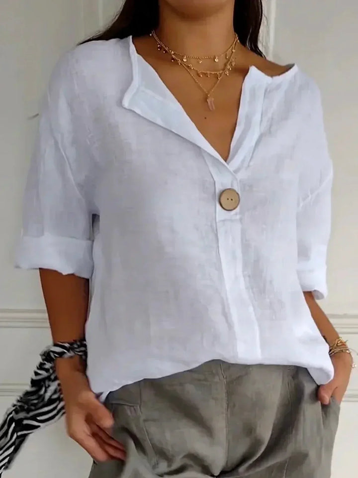 Mary-Jane | Relaxed V-Neck Top