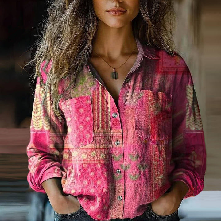 Editha | Printed vintage blouse