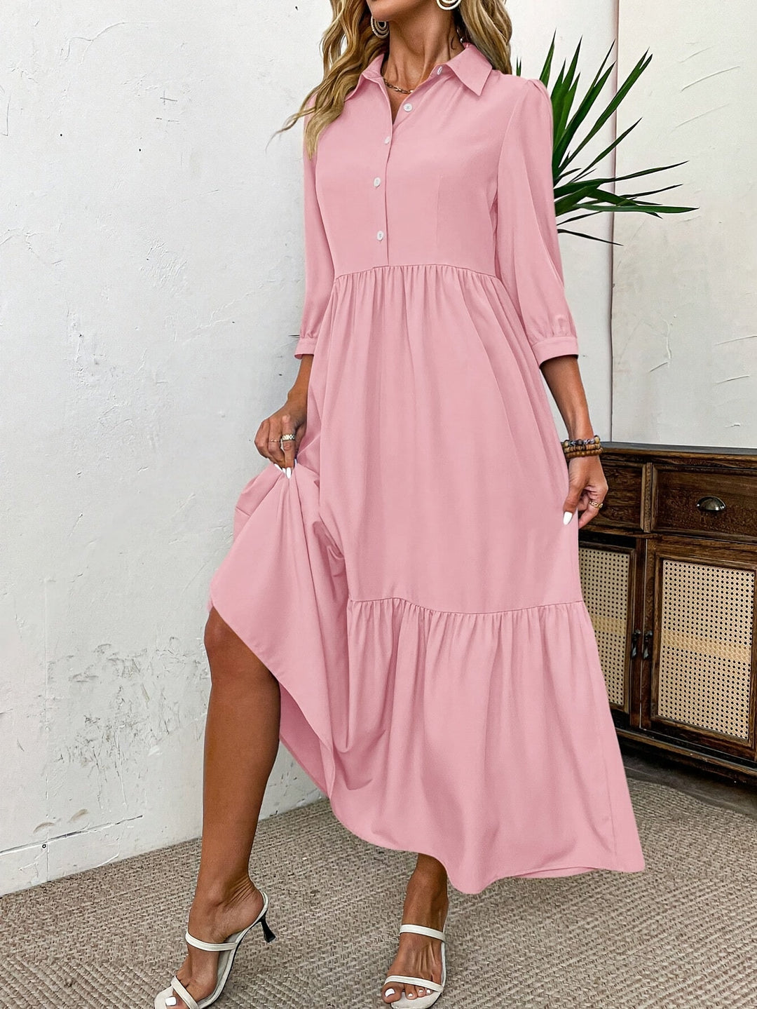 Carly | Button Dress