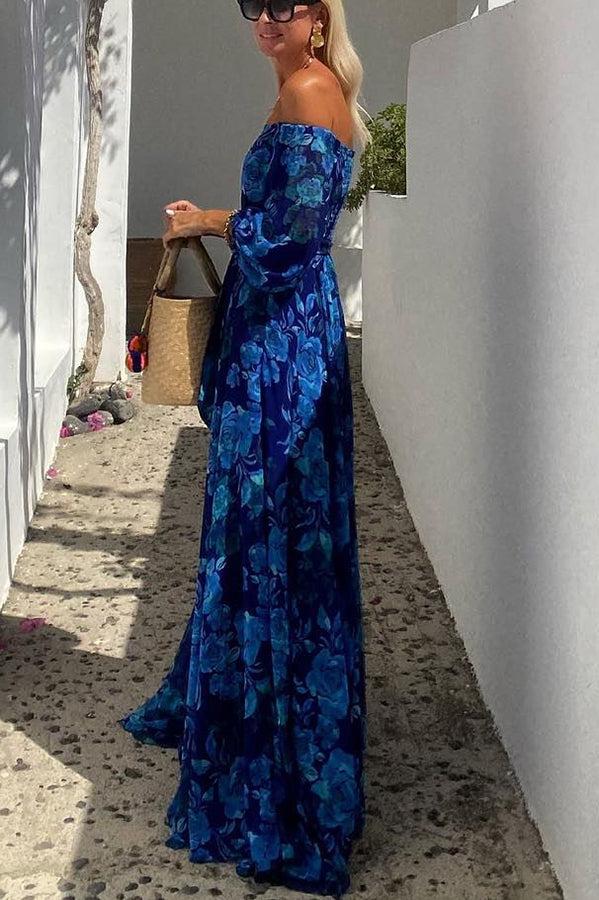 Odette | Floral Off-Shoulder Maxi Dress