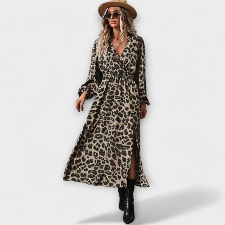Leona | Stylish Leopard Print Dress