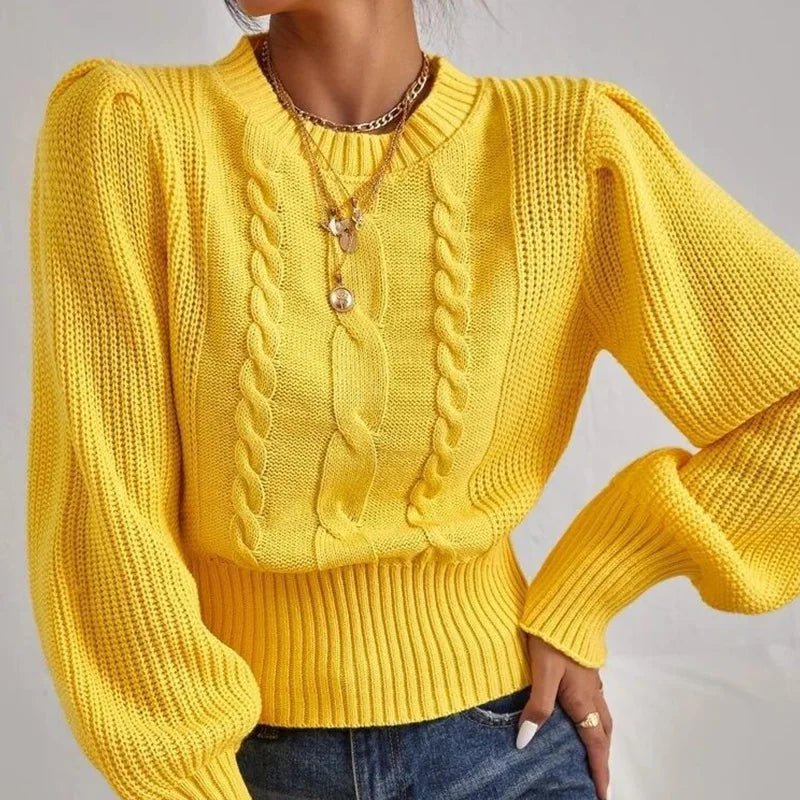 Evelyn | Knitted Twist Sweater