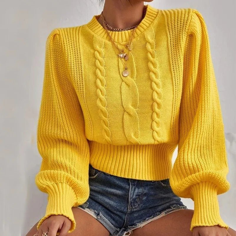 Evelyn | Knitted Twist Sweater