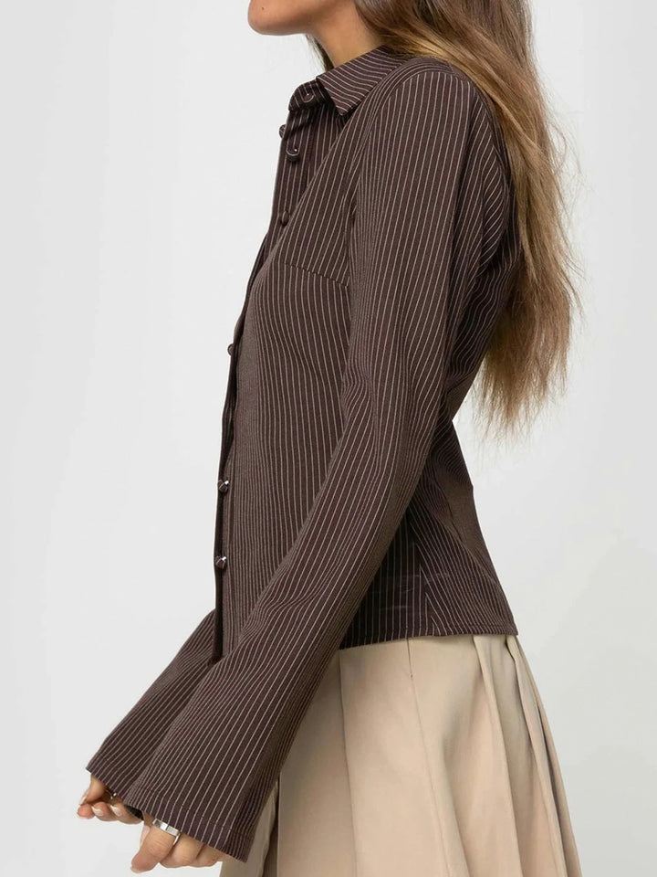 Julietta | Retro Style Top with Button Placket