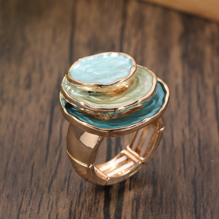 Luna | Boho Triple-Layer Enamel Ring