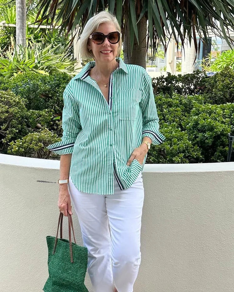 Solenne | Striped Shirt