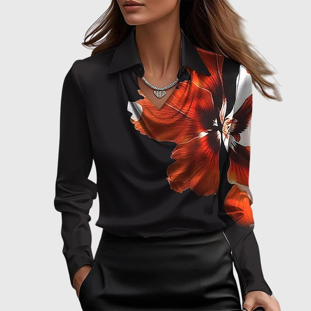 Clarissa | Chic satin blouse