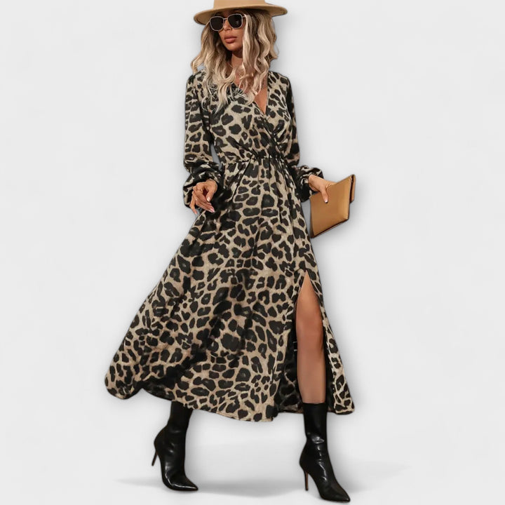 Leona | Stylish Leopard Print Dress