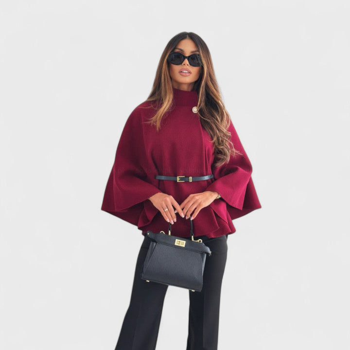 Amarise | Chic Butterfly Jacket with Belt