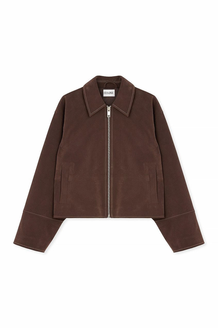 Valira | Faux Suede Zip Jacket