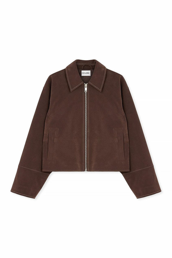 Valira | Faux Suede Zip Jacket
