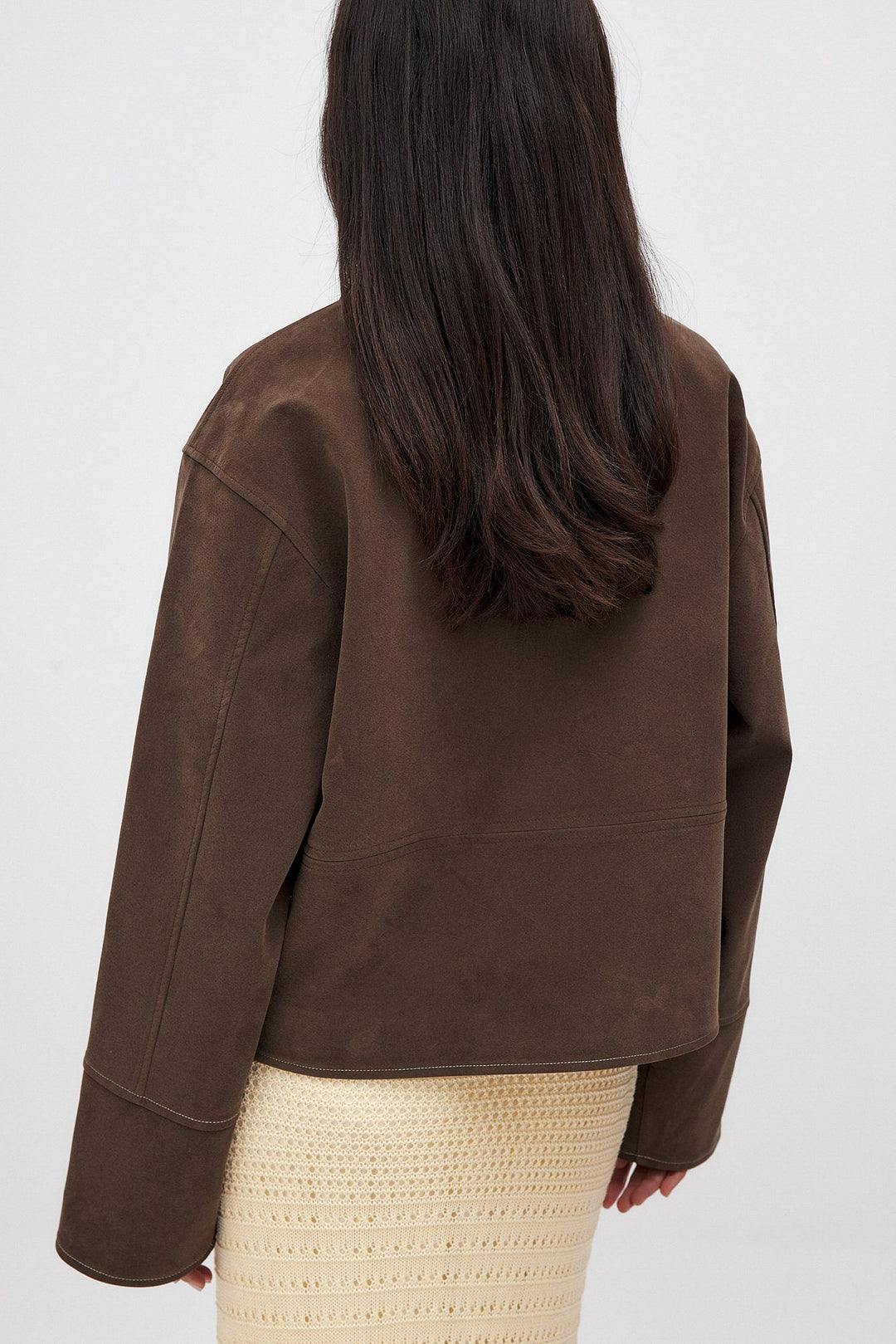 Valira | Faux Suede Zip Jacket