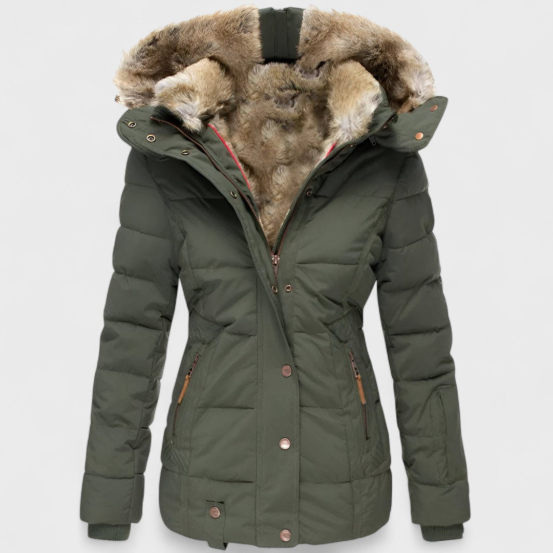Léonie | Slim Fit Hooded Puffer Jacket