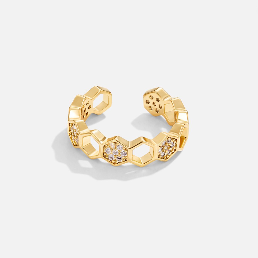 Bee | Gold & Crystal Ring