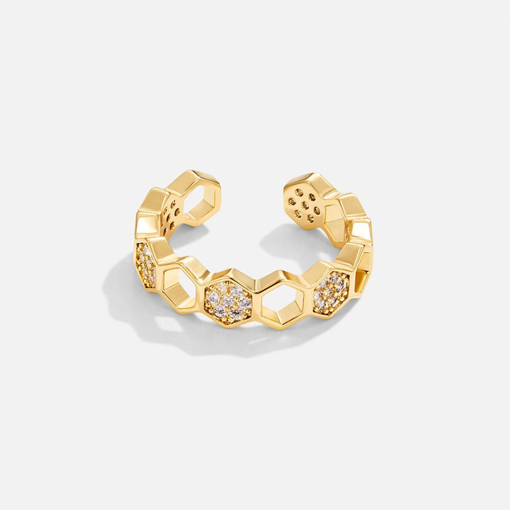 Bee | Gold & Crystal Ring