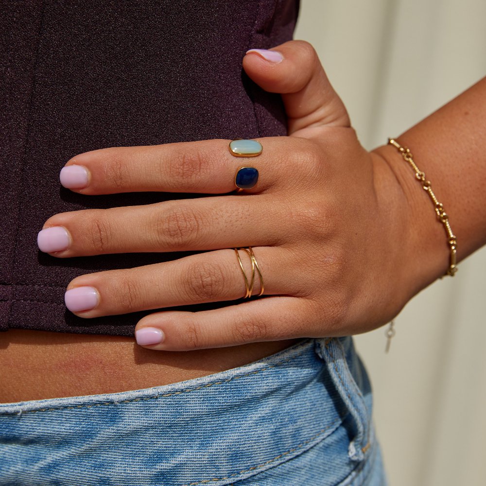 Infinity Loop – Gold Statement Ring