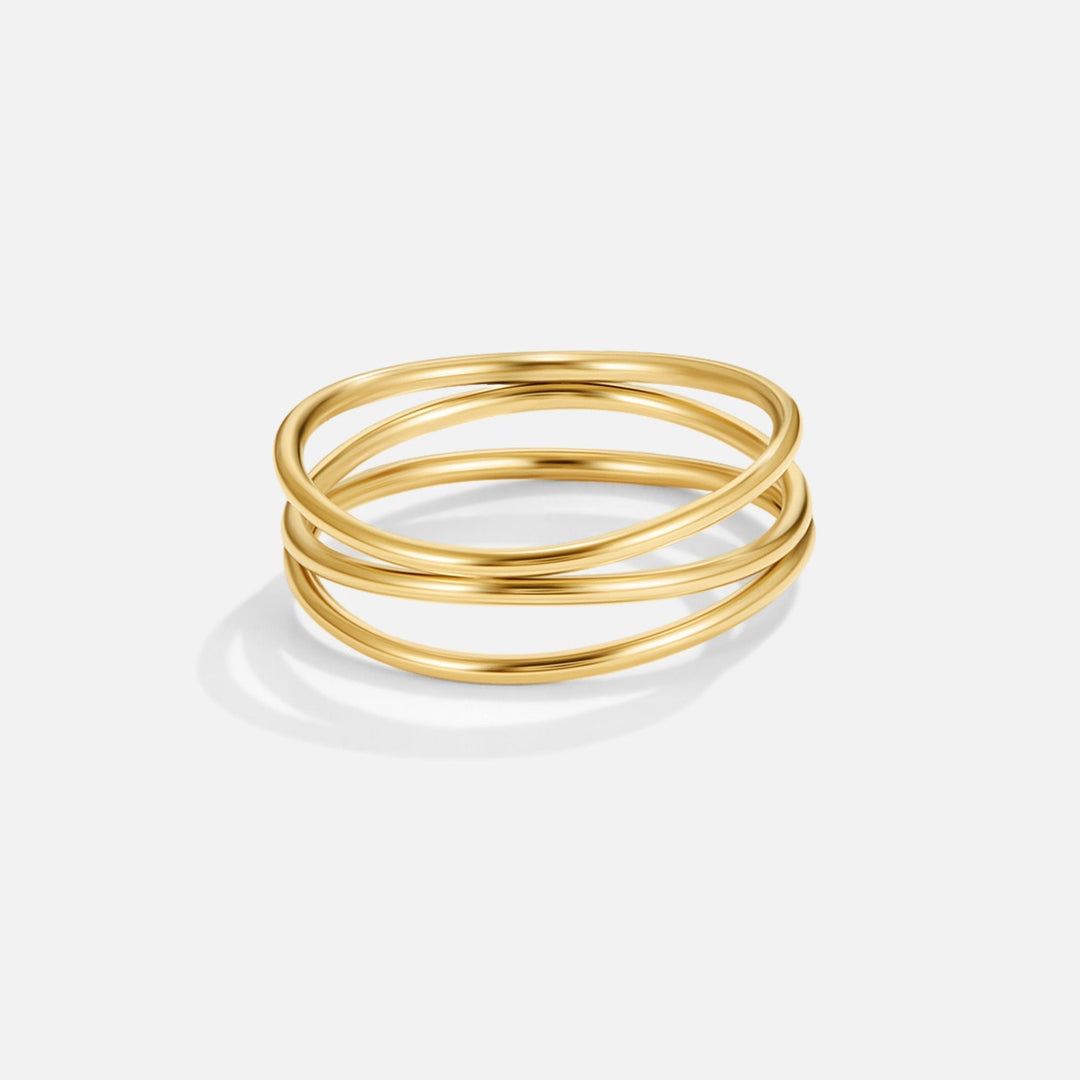 Infinity Loop – Gold Statement Ring