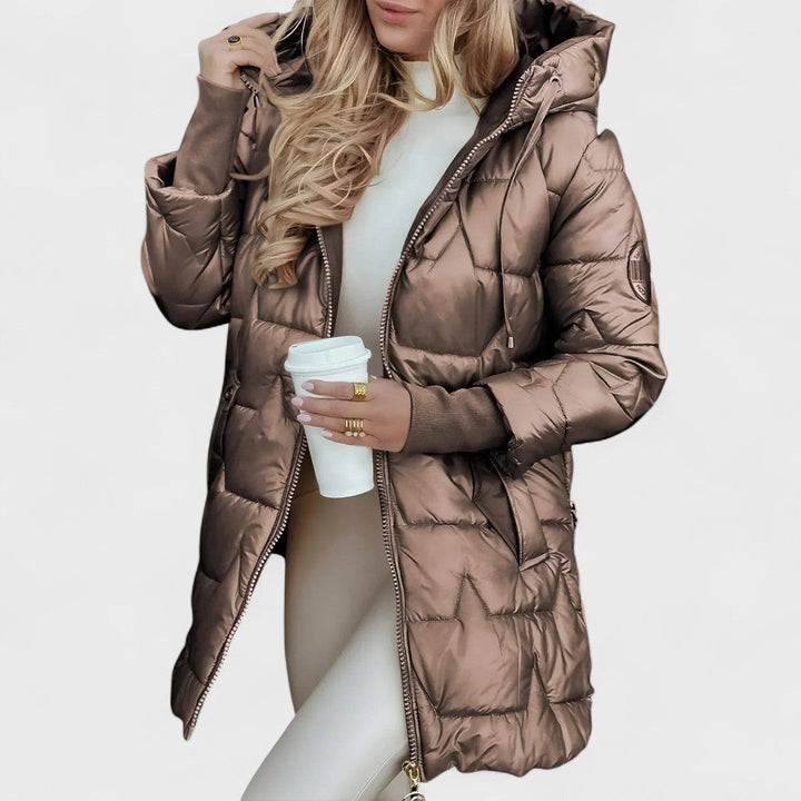 Elowira | Elegant Winter Coat with Hood