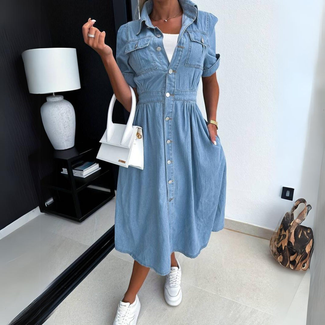 Alba | Denim Dress