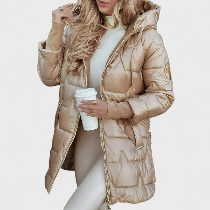 Elowira | Elegant Winter Coat with Hood