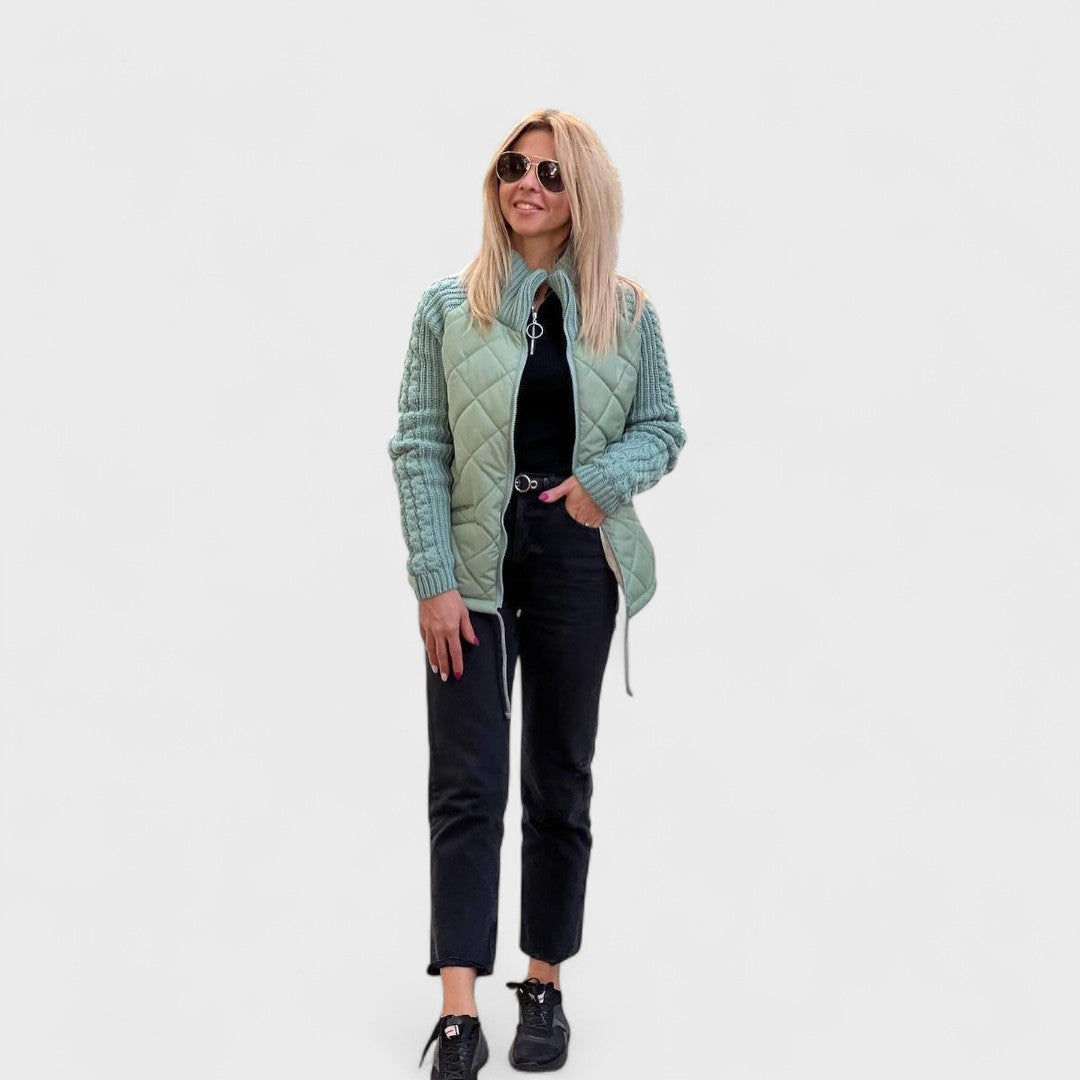 Luna | Women’s Patchwork Knit Jacket