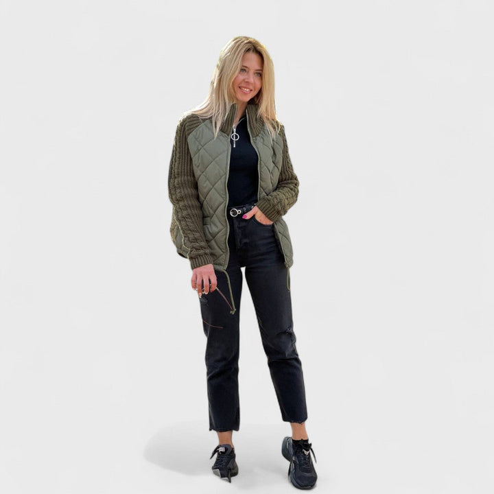 Luna | Women’s Patchwork Knit Jacket