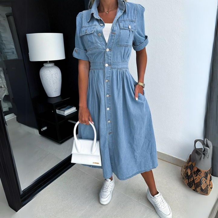 Alba | Denim Dress