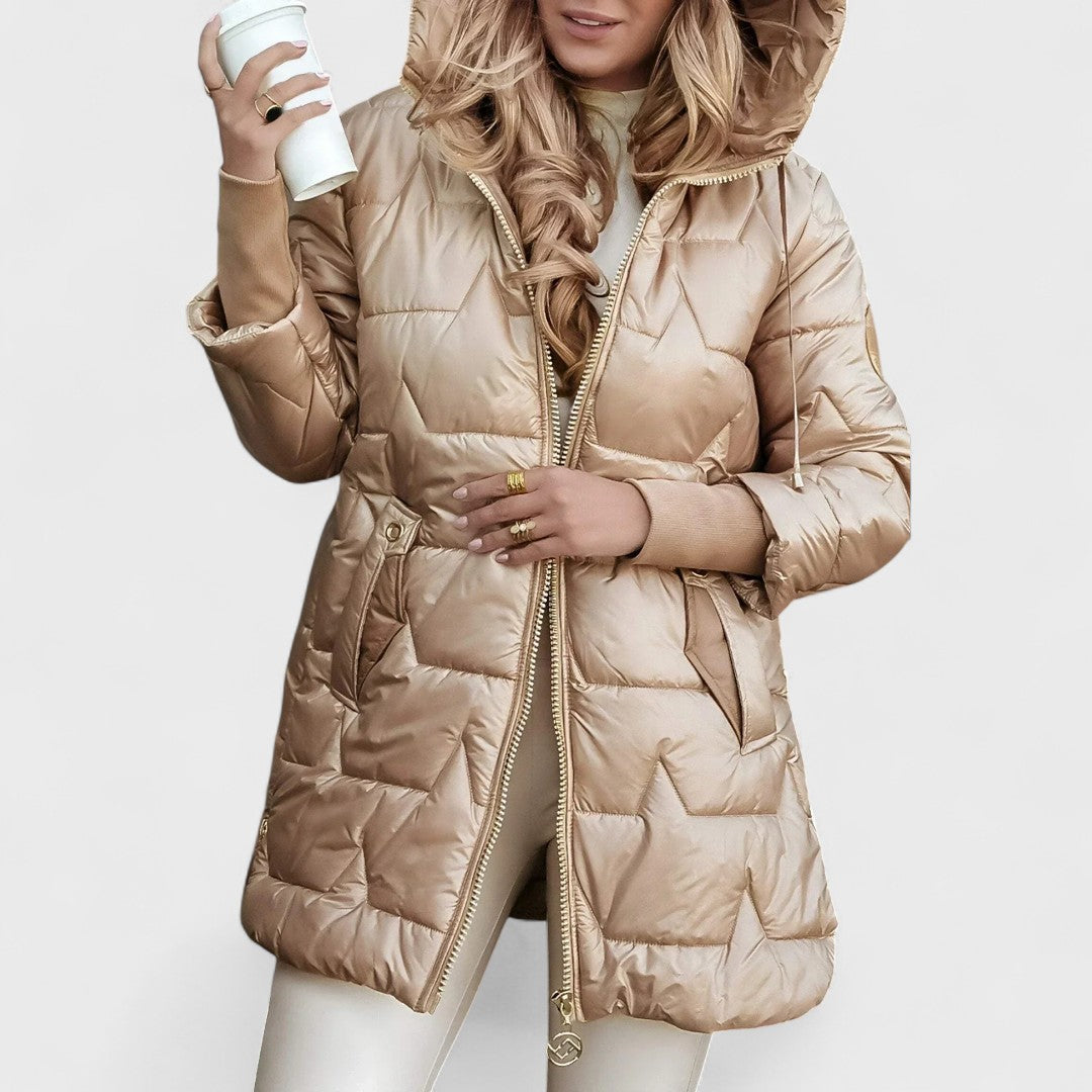 Elowira | Elegant Winter Coat with Hood