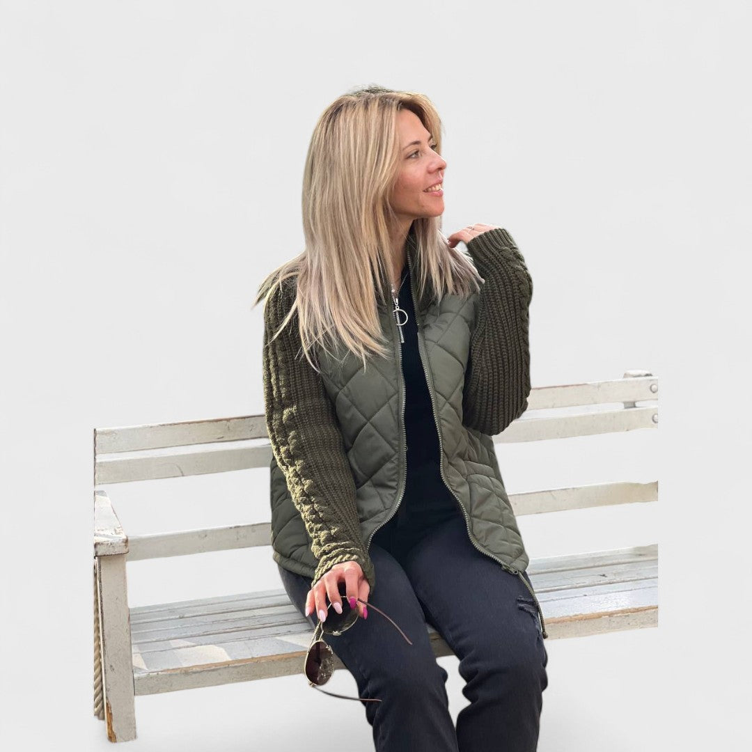 Luna | Women’s Patchwork Knit Jacket