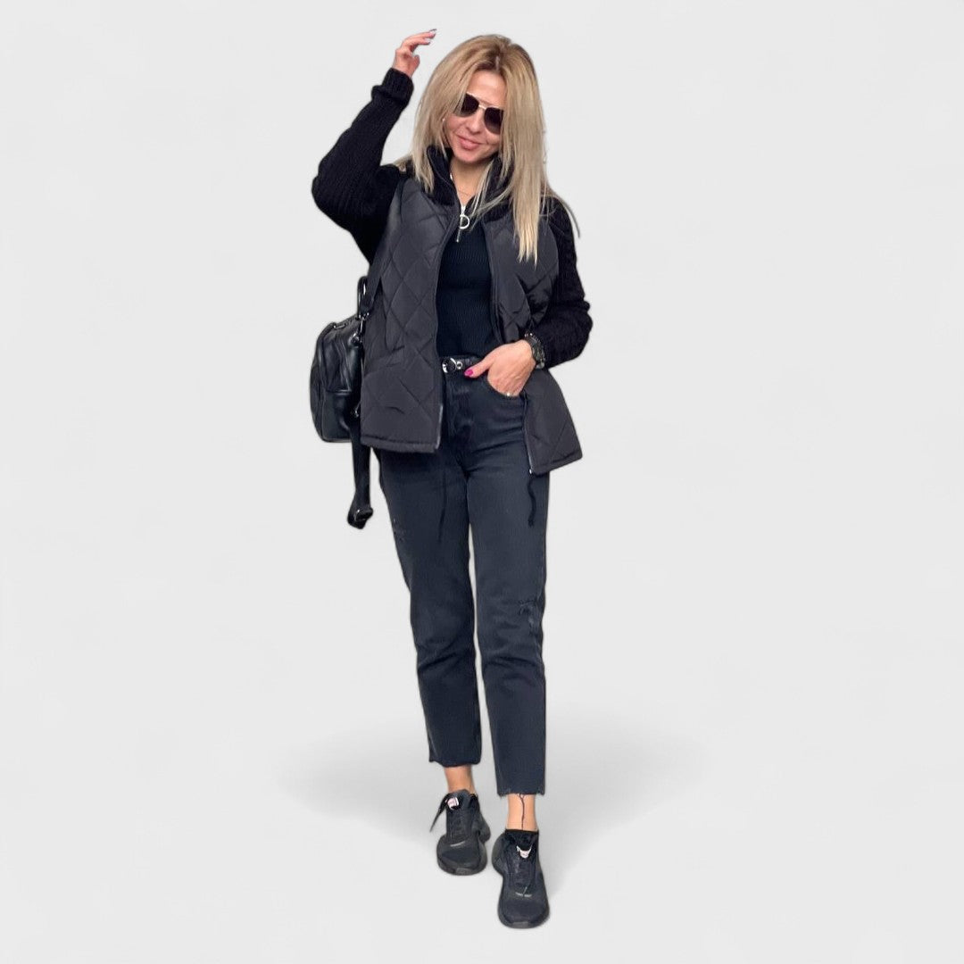 Luna | Women’s Patchwork Knit Jacket