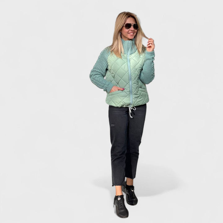Luna | Women’s Patchwork Knit Jacket