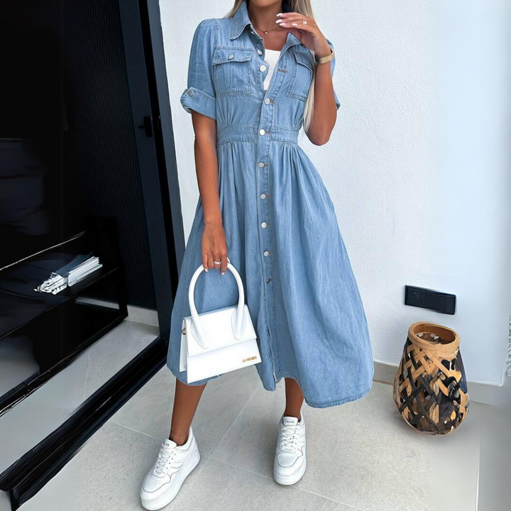 Alba | Denim Dress