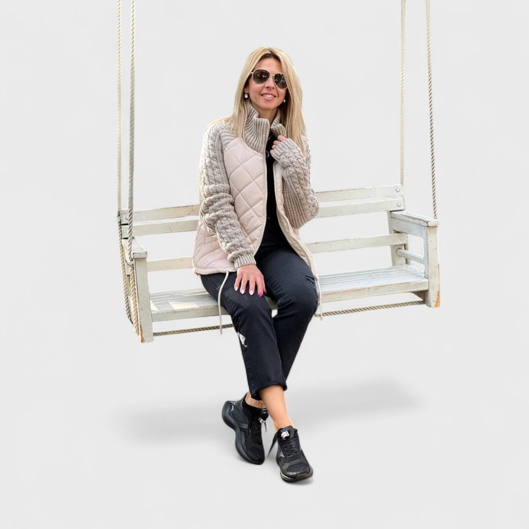 Luna | Women’s Patchwork Knit Jacket
